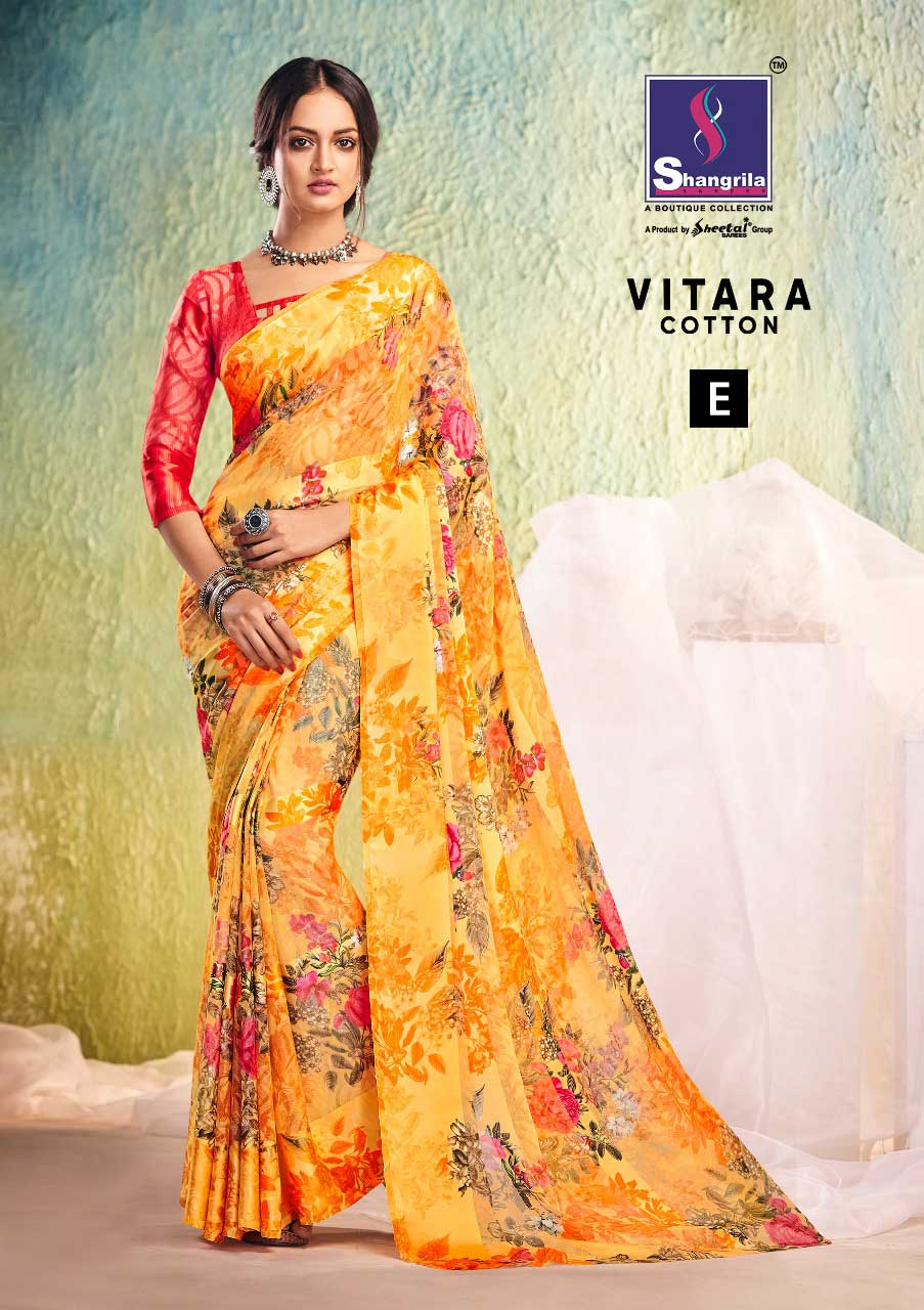 Shangrila Vitara Cotton Wedding Wear Cotton Sarees Shangrila Vitara Cotton Wedding Wear Cotton Sarees